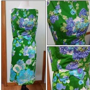 Vintage Mardi Gras New York Green Purple Sequined Jacket Dress